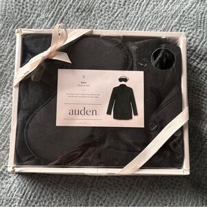 Auden Satin Sleep Set in Black. Size S